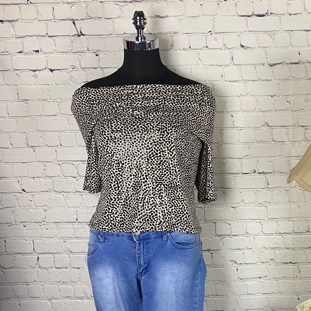 🔥3/25$ Pinup Vintage 3/4 Sleeve Cheetah Blouse